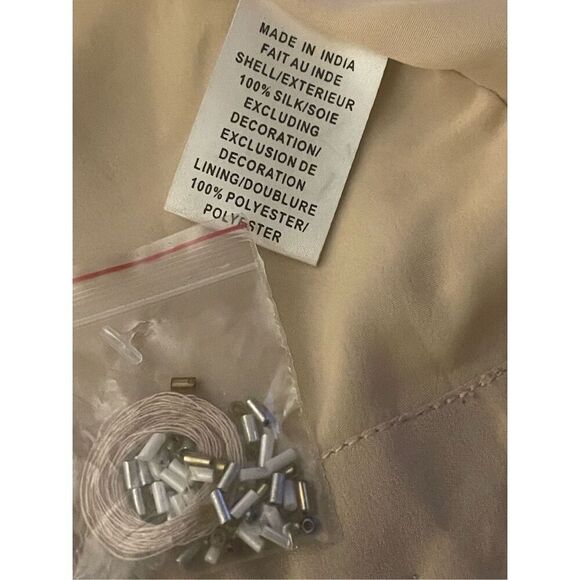 Haute Hippie (Serena Gossip Girl) Beaded Blazer Tan/ Gold XS Evening Jacket - Picture 11 of 16